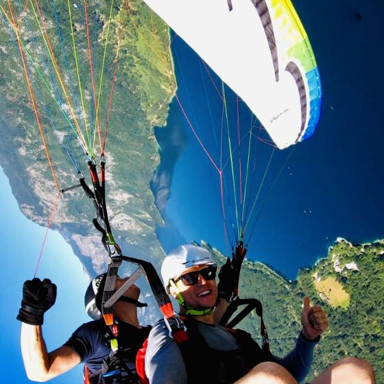 Acrobatic Paragliding Flight from Vogel