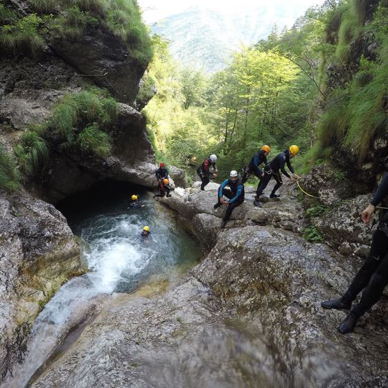 Canyoning Sušec in Bovec