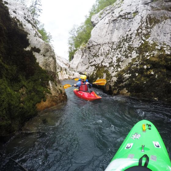 Kayaking on Soča in Bovec