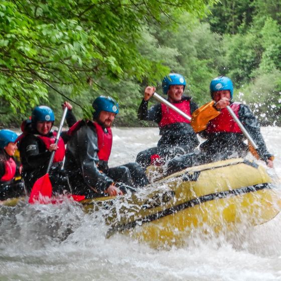 Rafting on the Savinja in Rečica