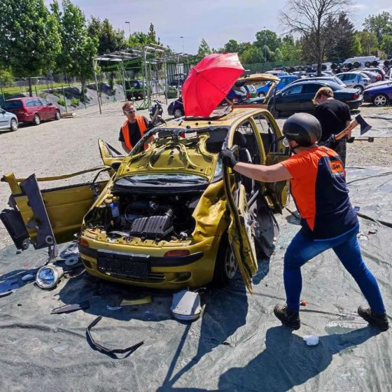 Auto zertrümmern in Maribor