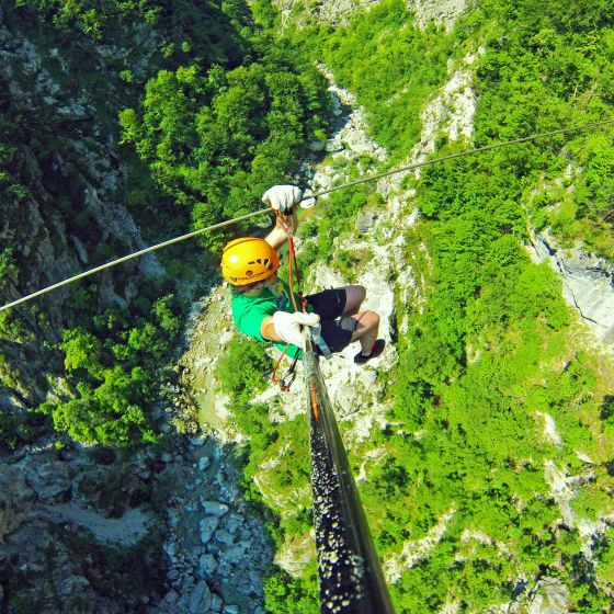 Zipline Učja in Bovec