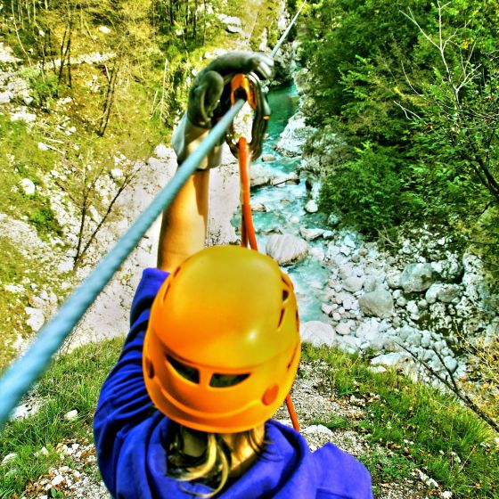 Zipline Učja in Bovec