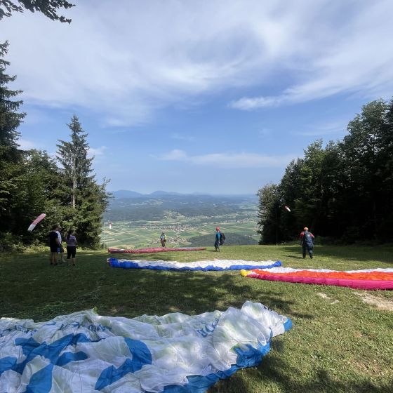 Polet z jadralnim padalom - Dobrovlje