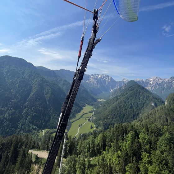 Polet z jadralnim padalom - Logarska dolina