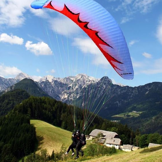 Polet z jadralnim padalom - Logarska dolina