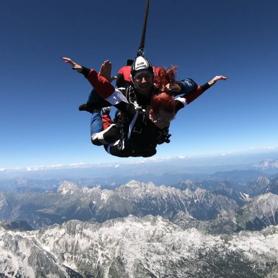 Skok s padalom v tandemu - Bovec