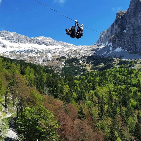 Zipline Kanin - Bovec